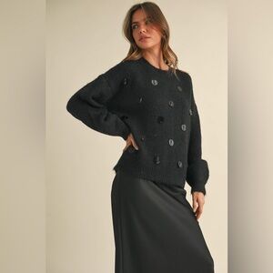 Elegant Black Women's Sweater